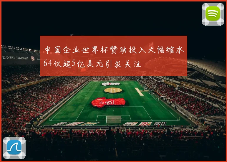 中国企业世界杯赞助投入大幅缩水64仅超5亿美元引发关注